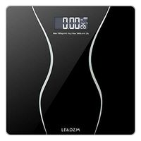 Digital Personal Glass Weighing Body Fitness LED Weight Scale 397lbs (Black)