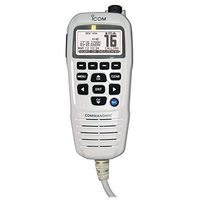 Icom Commandmic Iv With White Backlit Lcd In Super White (Part #Hm195Gw By Icom)