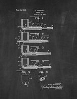 Tobacco Pipe Patent Print Chalkboard (8" x 10") M11484