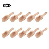 Multi-function Mini Wooden Scoop Salt Powder Spoon Mini Bath Salt Spoon Shower Bath Tool for Flour Laundry Detergent