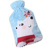 Safe PVC Thick Hot Water Bottle with Cover Keep Warm/Warm Hands Hot Therapies 2.0 Litre(Bear)
