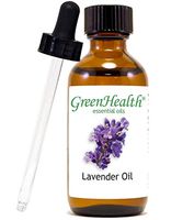 Lavender – 2 fl oz (59 ml) Glass Bottle w/Glass Dropper – Therapeutic Grade, Premium Quality – GreenHealth