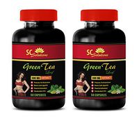 Weight Loss Herbs - Green Tea Leaf Extract - Natural ANTIOXIDANTS - Weight Loss Energy - Green Tea Diet Pills - 2 Bottles (120 Capsules)