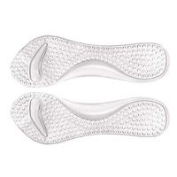 Ladies High Heel Cushion Inserts,Gel Insoles Women Ball of Foot Inserts for Sandals,Silicone Cushion Shoe Insoles,Women Insoles High Arch,Arch Support Shoe Insert Flat Feet(Clear)