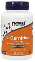 NOW® L-Carnitine, 1000 mg, 50 Tablets
