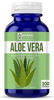 Aloe Vera Capsules by Ahana Nutrition - Pure Aloe Vera Extract Pills to Blood Sugar Support, Digestive Support & Serve As an Anti-Inflammatory (450mg - 200 Easy to Swallow Capsules)