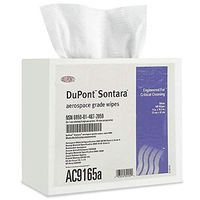 Jacob Holm Sontara White Cellulose / Polyester Wipe - Pop-up Dispenser -  Case of Eight Boxes - 800 Wipes - AC9165