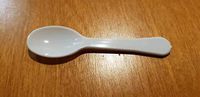 Tasting Spoons 3" PS Plastic Tasting Spoons, Great Dessert Spoon Disposable Mini Spoons (500 Count, White)