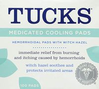 TUCKS Medicated Cooling Pads 100 Each