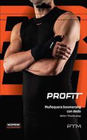 PTM Profit Neoprene Compression Wrist/Thumb Wrap Providing Support & Therapeutic Heat in Events of Mild Wrist Conditions. -for; Arthritis, Contusions, Sprains, Strains, Left or Right Hand(L)