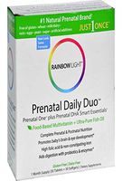 Rainbow Light Prenatal Daily Duo: prenatal one mulitvitamin & prenatal Dha- 30 Tablets & 30 Softgels (Packaging May Vary)