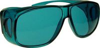 Fit Over Color Therapy Glasses, Poker Sunglasses - Aqua Turquoise