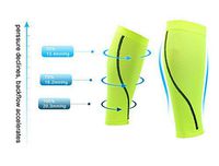 LovoIn Calf Compression Sleeves, Seemless and Breathable, Great for Running, Sports and Gym,Reduces shin Splint Muscle Pain Cramps Fatigue and shorten Recovery time,1 Pair (Green, X-Large)