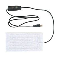 5V Clothes Heating Pad USB Carbon Fibre Heated Pads with Temperature Adjustment Switch for Back Neck Shoulders Warmth