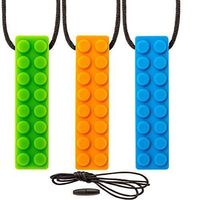 Sensory Chew Necklace Chewing Tool–(3 Pack with Extra Cord & Clasp)