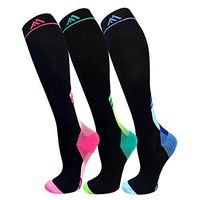 Compression Socks for Men & Women(3 Pairs),15-20mmHg is Best Stockings for Running,Nurses,Athletic,Medical,Pregnancy,Travel-Boost Performance,Blood Circulation&Recovery