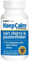 Keep Calm Supreme: Natural Fight Anxiety and Stress Sleep Support with Tart Cherry and Passionflower Extracts • 120 Capsules