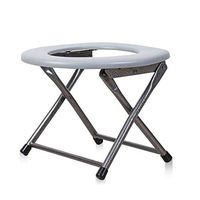 Wxnnx Portable Potty, Commode Chair, Folding Toilet Seat, for Camping, Hiking, Trips, Construction Sites