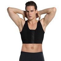 Waist Support Belt Men Control Gynecomastia Shaper Compression Chest Body Posture Corrector Corset Sleeveless Top Underwear Lumbar Support (Color : Body Shapers, Size : L)