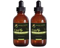 Heavenly C60 Organic Olive Oil - Organic, Ultra Pure, No Solvent Fullerene Carbon - Antioxidant, Energy, Brain Power, Bodybuilding Performance Supplement - 4oz / 119ml Amber Bottle (2)