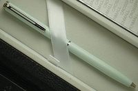 Cross Sheaffer Made in The USA Sky Frosty Blue Agio with Nickel Appointments Ballpoint Pen and Sheaffer Journal .Corporate Gift