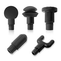 Massage Gun Head, Ajaol 5 Adapter Bit for Massage Gun Different Function Replaceable Plug-n-Play Deep Tissue Muscle Relaxation Trigger Point Massager Gun Attachment with Carrying Case