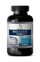 Brain Function Supplement - Wild Alaskan Salmon Oil - Omega 3 2000MG - Full Range - Wild Alaskan Salmon Oil for People - 1 Bottle 90 Softgels