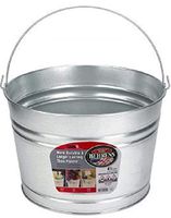Behrens High Grade Steel C17GS 4.25 Gal Silver Galvanized Steel Pail