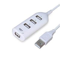 Tonsee Black USB 2.0 Hi-Speed 4-Port Splitter Hub Adapter for PC Computer Notebook