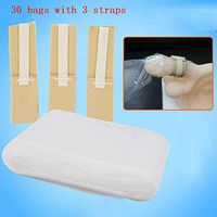 SHIJING Male Diaper Incontinence Urinary Device Collecting Urine Bag Guide Urine Bag 30 Bags with 3 Straps