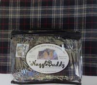 'NUGGLEBUDDY New!! Microwavable Moist Heat & Aromatherapy Organic Rice Pack. Black, Taupe & Red Plaid Flannel Fabric with SPEARMINT EUCALYPTUS Aromatherapy.