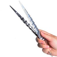 MMJJQWE 7Pcs 8.6inth Hookah Tongs, Metal Shisha Hookah Charcoal Tongs Tweezers, with Stoker/Poker Quality Tongs and Poker, for Hookah, nargila
