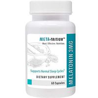 Metatrition Melatonin 3mg Nutritional Supplements, 60 Count