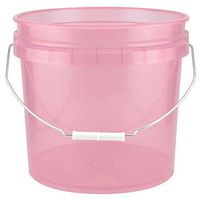 Leaktite 3.5-Gal. Watermelon Plastic Translucent Pail (Pack of 3)