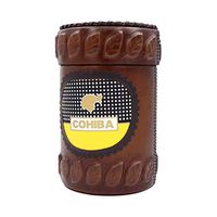 Smoking Set/Cigar Box Can Hold 25 Cigars Leather Cigar Tube Cigarette Case Moisturizing Tube Cuban Solid Wood Box Cedar Wood Lining with Hygrometer and Humidifier Men's Gift Box Mute