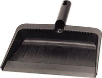 Carlisle 36143703 Flexible Plastic Dustpan, 12" Length, 12" Width, Black