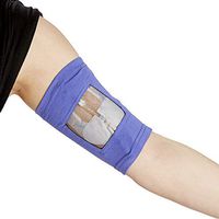 PICC Line Cover by Care+Wear - Ultra-Soft Antimicrobial PICC Line Covers for Upper Arm That Provides Comfort, Security and Breathability with Mesh Window Violet L 15" - 17" Bicep