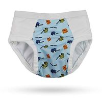 Protective Brief Adult Cloth Diaper for Mild to Severe Incontinence: Reusable Waterproof Underwear for Men & Women (Small, Dumps and Trucks)