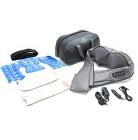 Shiatsu Neck, Back and Shoulder Massager with Heat by Hensemon Home. Kneading Electric Wireless Massage Pillow with Heat-Foot Massager. Perfect in car, Chair, seat, Table. 2.5hr Lithium Battery