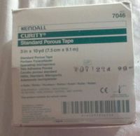 Kendall Curity Standard Porous Tape 3" X 10 Yds. - Model 7046 - Box of 4