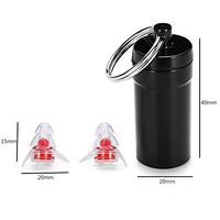 Jenny.Ben Soft Silicone earplugs for Noise Reduction and Reusable Professional earplugs for Sleeping DJ Musician Party Motorcycles Red