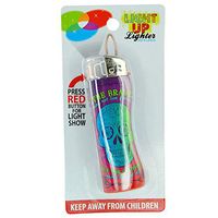 Light-Up Printed Pocket Lighter, Refillable, Colorful Fashion Designs - Brave Skull