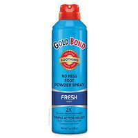 Gold Bond No Mess Foot Powder Spray Fresh 7 Ounce
