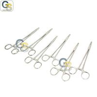 G.S 6 PCS Stainless Steel Mayo HEGAR Needle Holder with GROOVED Jaws 8" Veterinary Dental Instruments Best Quality