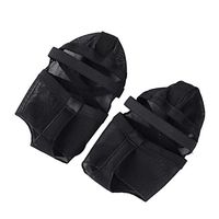 HEALLILY 1 Pair of Dnacing Yoga Socks Open Toe Yoga Socks Non Slip Yoga Socks Grip & Non Slip Toeless Bikram Workout Socks with Grips Size L (Black)