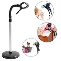 GOTOTOP Hair Dryer Holder, Hands Free Height Adjustable Stainless Steel 360 Degrees Rotation Hairdryer Holder with Suction Cup Hairdryer Holder for Drying and Styling
