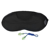 Lewis N. Clark Comfort Eye Mask with Ear Plugs (Black)