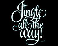 Legacy Innovations Jingle All The Way Christmas White Decal Vinyl Sticker|Cars Trucks Vans Walls Laptop| White |5.5 x 4.5 in|LLI624