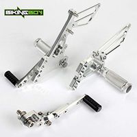 Frames & Fittings Huscus GSXR 600 00-05 GSX-R 750 1996-2005 GSXR 1000 2000-2004 SV650S SV 650 99-12 11 Rearsets Foot Pegs Footrests Rear Sets - (CN, Color: GSXR600 750 11- SIL)