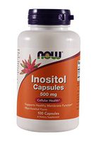 Now Foods Inositol 500 Milligrams 100 Capsules (2 Pack)